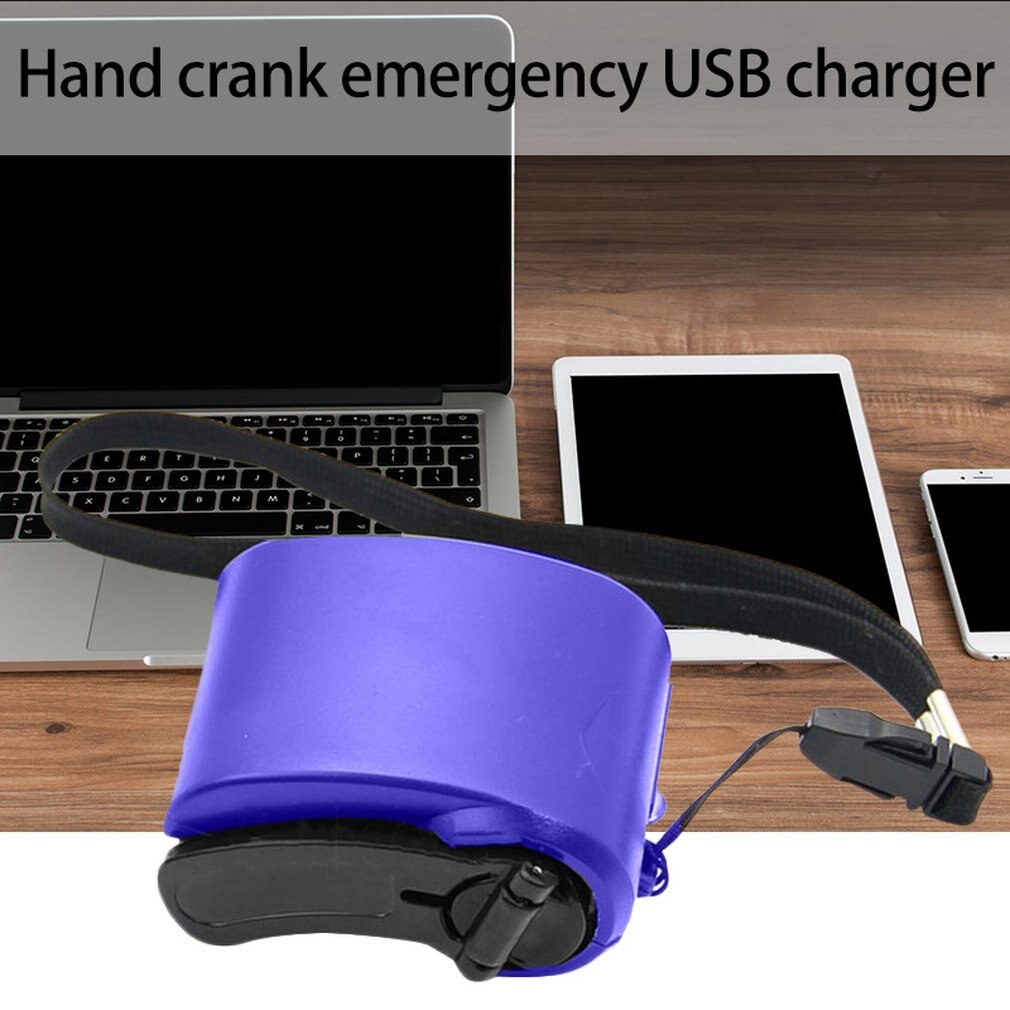 Mini chargeur à manivelle compacte générateur manuel chargeur de secours pour téléphone portable chargeur Usb rester connecté ONLENY
