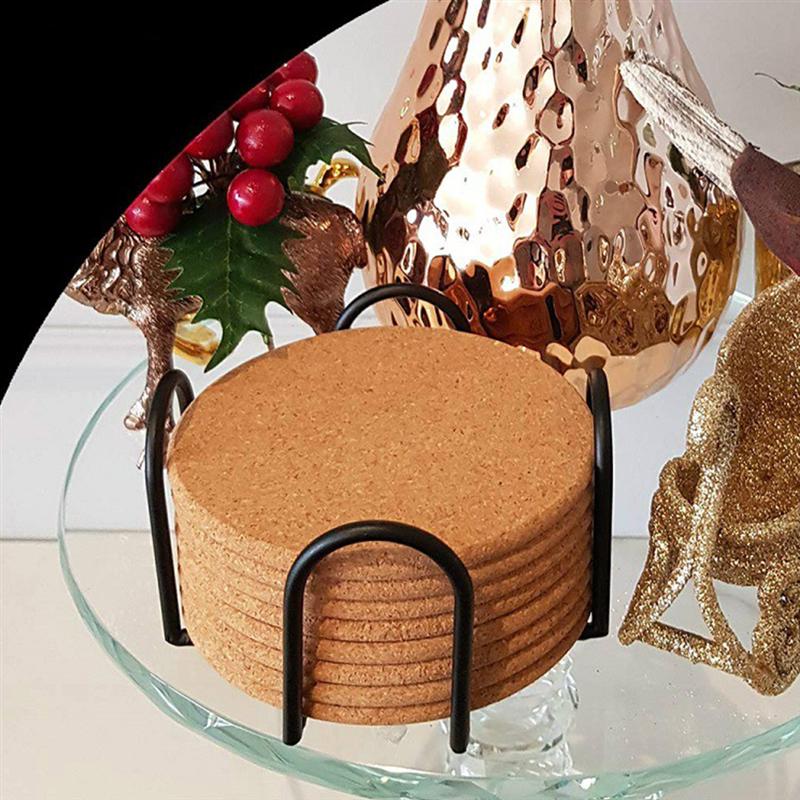 Coaster Holder Mat Storage Rack Cup Mat Holder Drink Coaster Organizer Tea Coffee Mug Drinks Holder Tea Pad Table Pad Holder