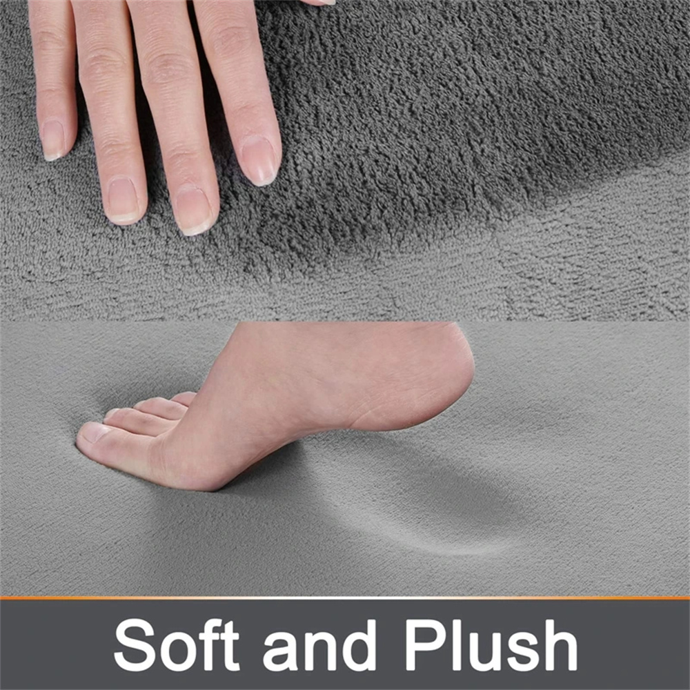 Homaxy Super Absorbent Bath Mat Memory Foam Carpet Non-Slip Toilet Bathroom Rug Soft Living Room Bedroom Shower Decor Foot Rug