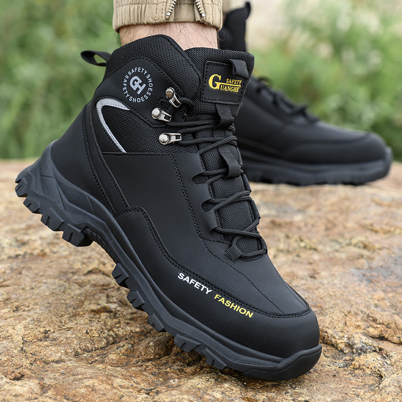 Pannensichere, rutschfeste Arbeits-Wandererstiefel, Lagerbier-Sicherheitsschuhe, leichte Anti-zerschlagen-Stiefel, Schutz-Sicherheitsschuh für Herren