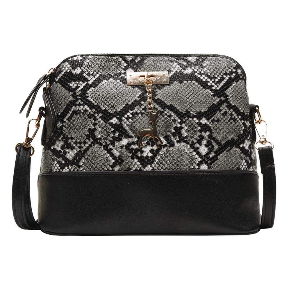 Handbags Delicate Texture Travel Shoulder Messenger Bags Serpentine Pouch Leather Daily Crossbody Bags for Hiking