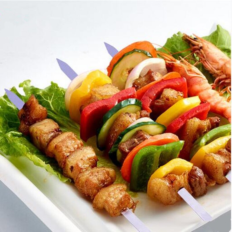 Kebabmaskin 15 stk! gjenbrukbare 33cm lange metallspyd nål rustfritt stål brosjette grillpinner grilling bbq verktøy enkel keb