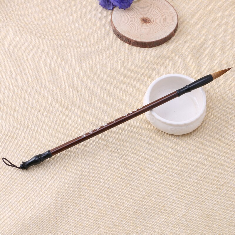 Chinese Calligraphy Brushes Pen Wolf Hair Writing Brush Wooden Handle