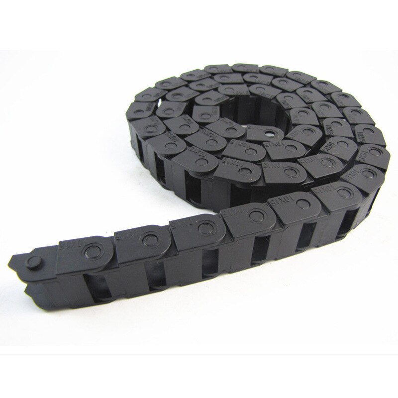 1 Meter 10 X 20mm Black Nylon Drag Chain Carrier Chains Plastic Drag Towline for CNC Engraving Machine Tools