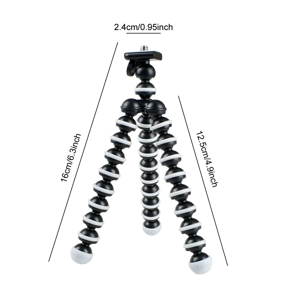 GAQOU – support de trépied Mini poulpe, support de téléphone Portable Flexible pour caméra Gopro, support de bureau pliable