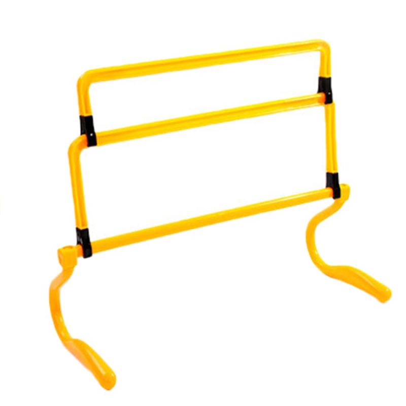 Marco de barrera de fútbol, equipo de entrenamiento, Mini removedor de obstáculos para saltar, correr, sensible: Amarillo