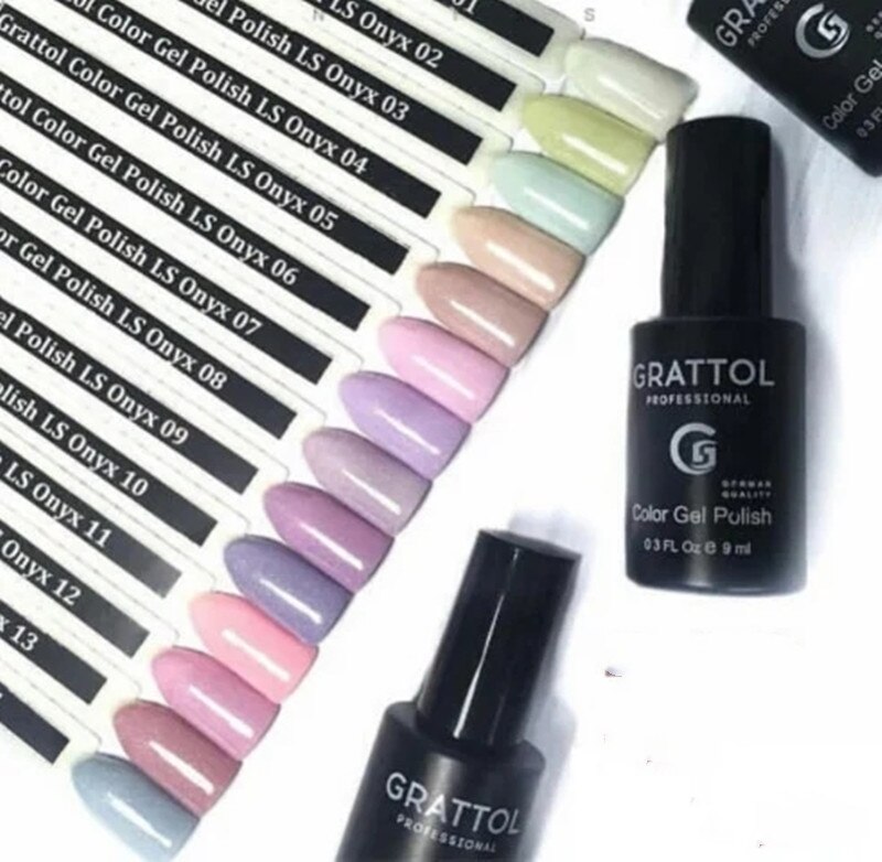 GRATTOL de 01 blanco Gel de uñas de brillo polaco lentejuelas barniz UV de Gel de uñas largo tapa duradera abrigo Gel LED UV Varnis