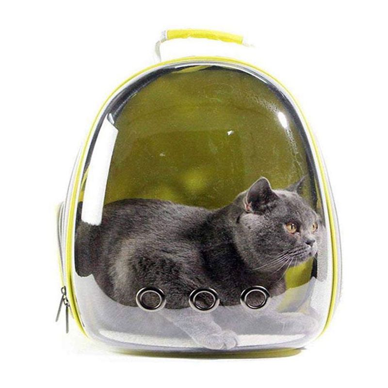 Portable Pet/Cat/Dog/Puppy Backpack Carrier Bubble, Space Capsule 360 degree Sightseeing Rabbit Rucksack Handbag Tran