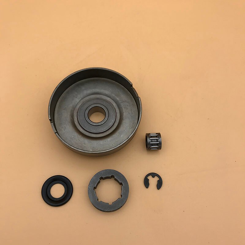 Hundure 3/8 "7 T Clutch Drum Tandwiel Lager Washer Clip Kit Voor Husqvarna 365 362 371 372 Xp 372XP kettingzaag Onderdelen