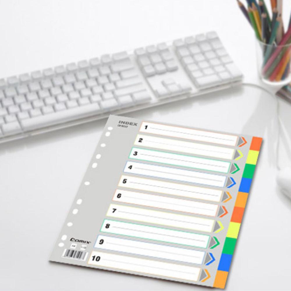 Index Sheets File Dividers Subject Dividers A4 File Dividers Set Office Subject Dividers Premium Punched Stationery