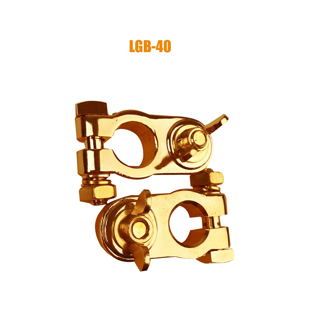 A pair Thickening Pure Copper Car Battery Pole Clamp Automobile Battery Storage Pile Head Connector Clip: LGB-40