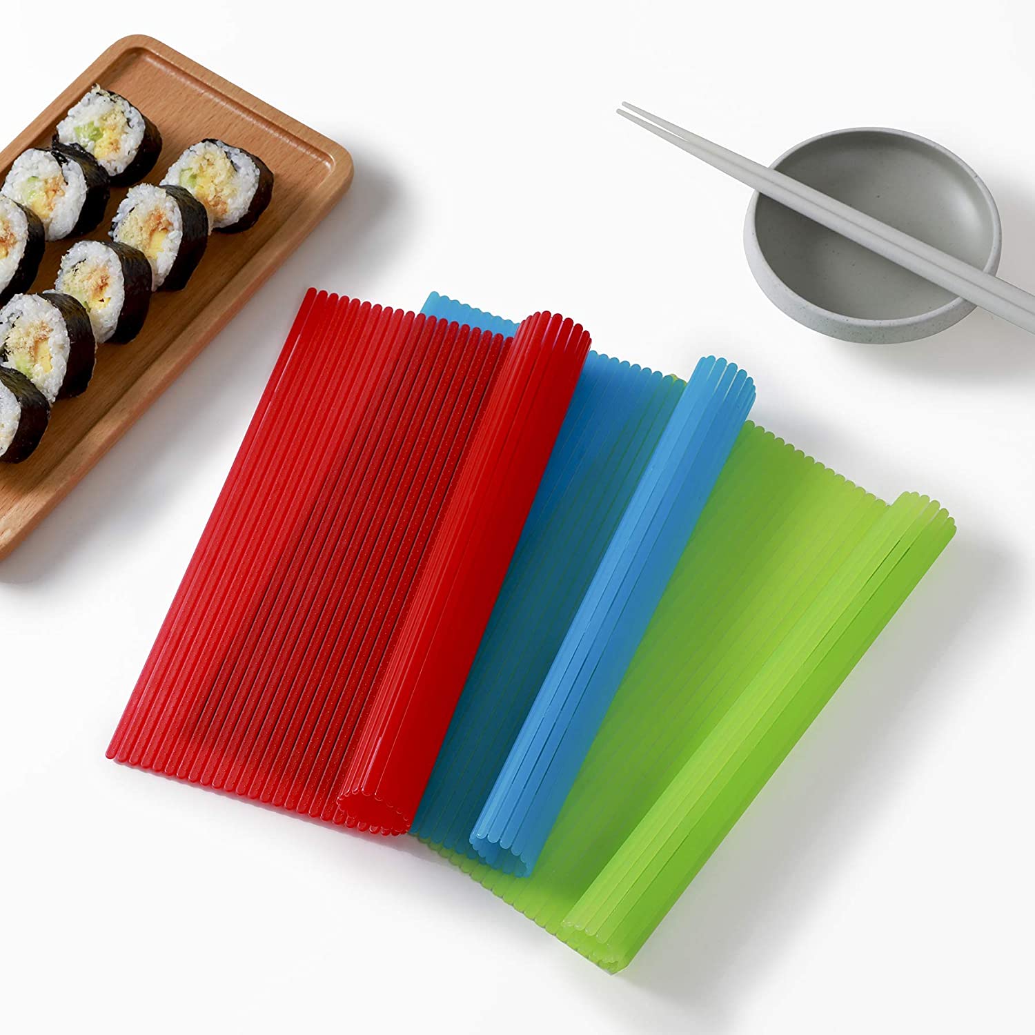 update Blue Sushi Rolling Mat Non-Stick Sushi Making Tool Japanese Plastic Sushi Rolling Maker Homemade DIY Sushi Plate Mat