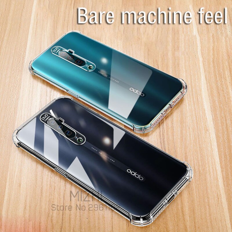 airbag transparent protective case for oppo reno 2 2f 2z 10x zoom ace x2 pro Shockproof silicone phone cover on oppo reno2 coque