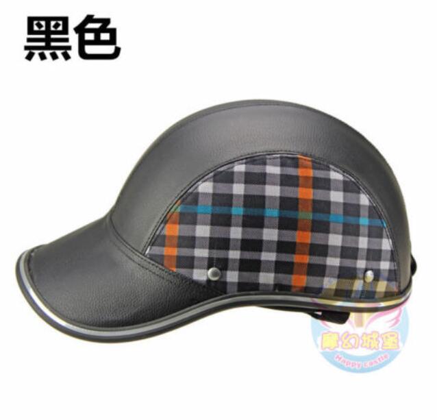 Motorcycle Half Helmet Summer Male And Female Light Weight: Black
