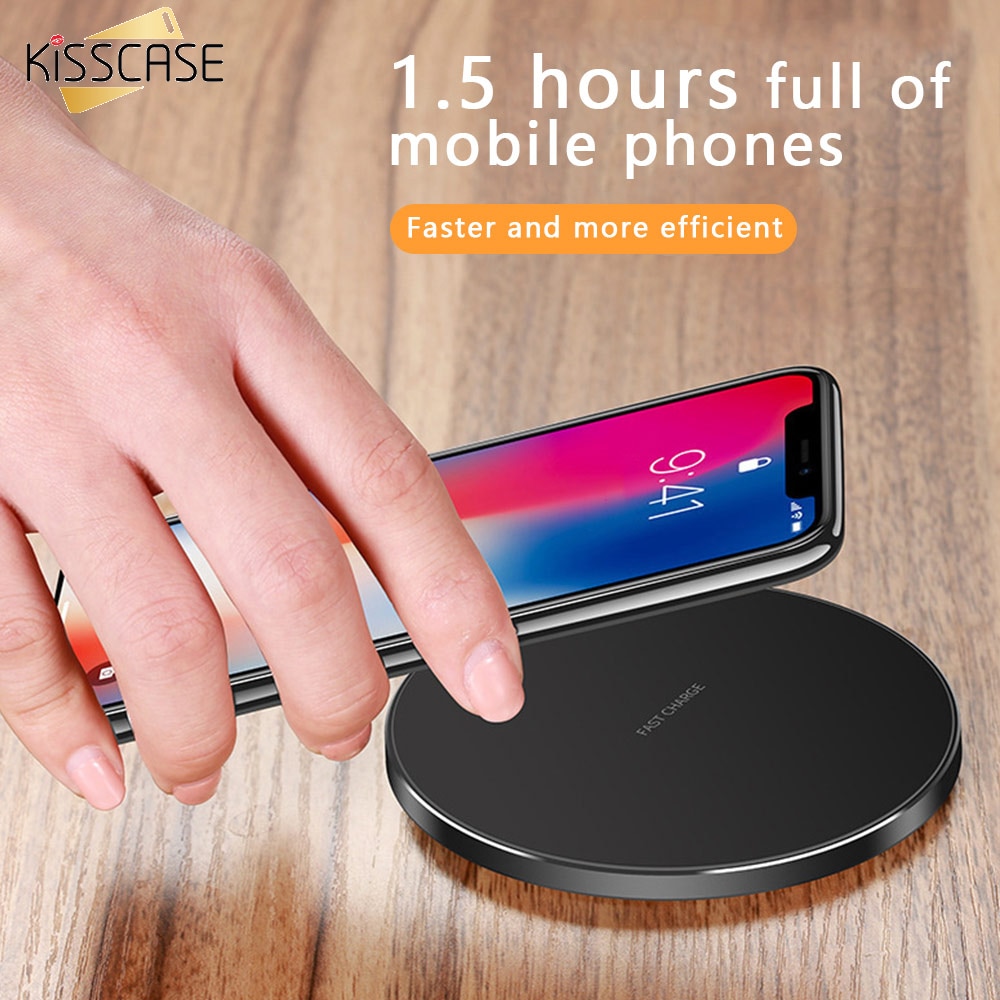 Kisscase Qi Draadloze Oplader Usb Snel Opladen Pad Voor Iphone 8 8 Plus 11 X Charge Pad Voor Samsung S8 s9 S10 S7 Draadloze Oplader