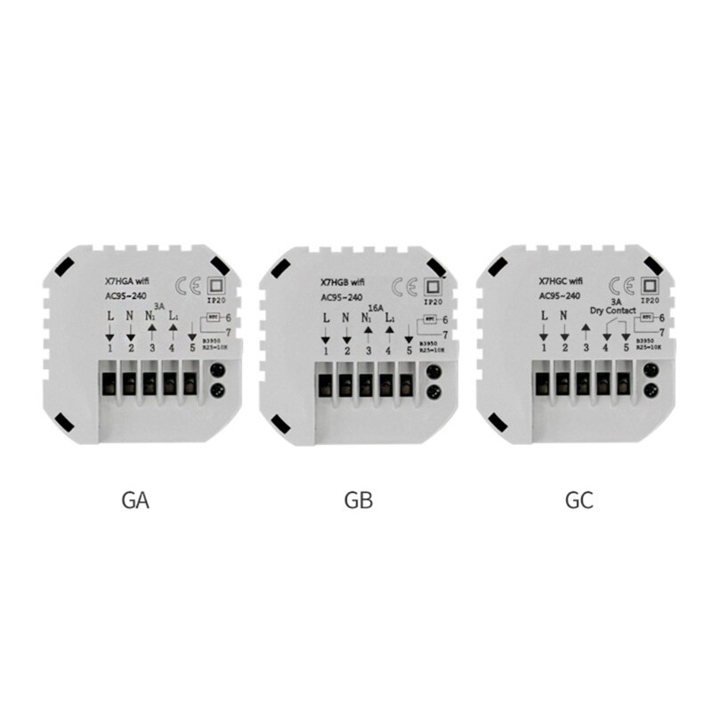 Gas Boiler Intelligent LCD Touching Screen WiFi Heating Thermostat APP Remote Smart Speaker Voice Control Controller