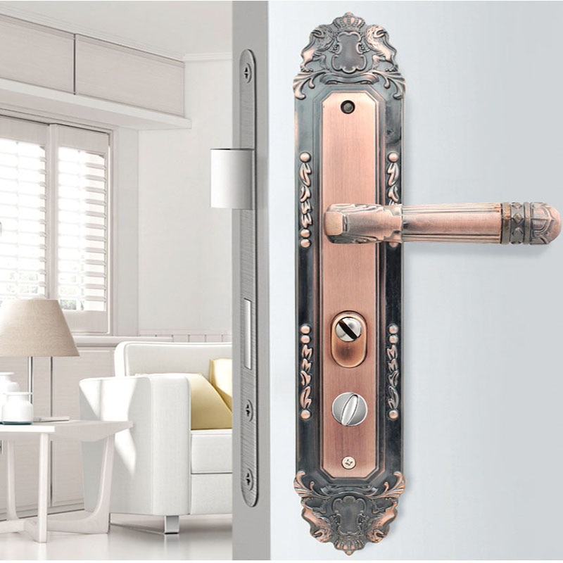 Aluminum Entrance Door Lock Handle Anti-theft Mortise gate handle