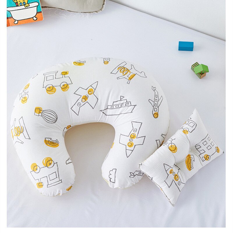 Baby kuddar nyfödda baby ammande kuddar moderskap baby u-formad amning kudde spädbarn bomull utfodring baby vård kuddar: Flygplan