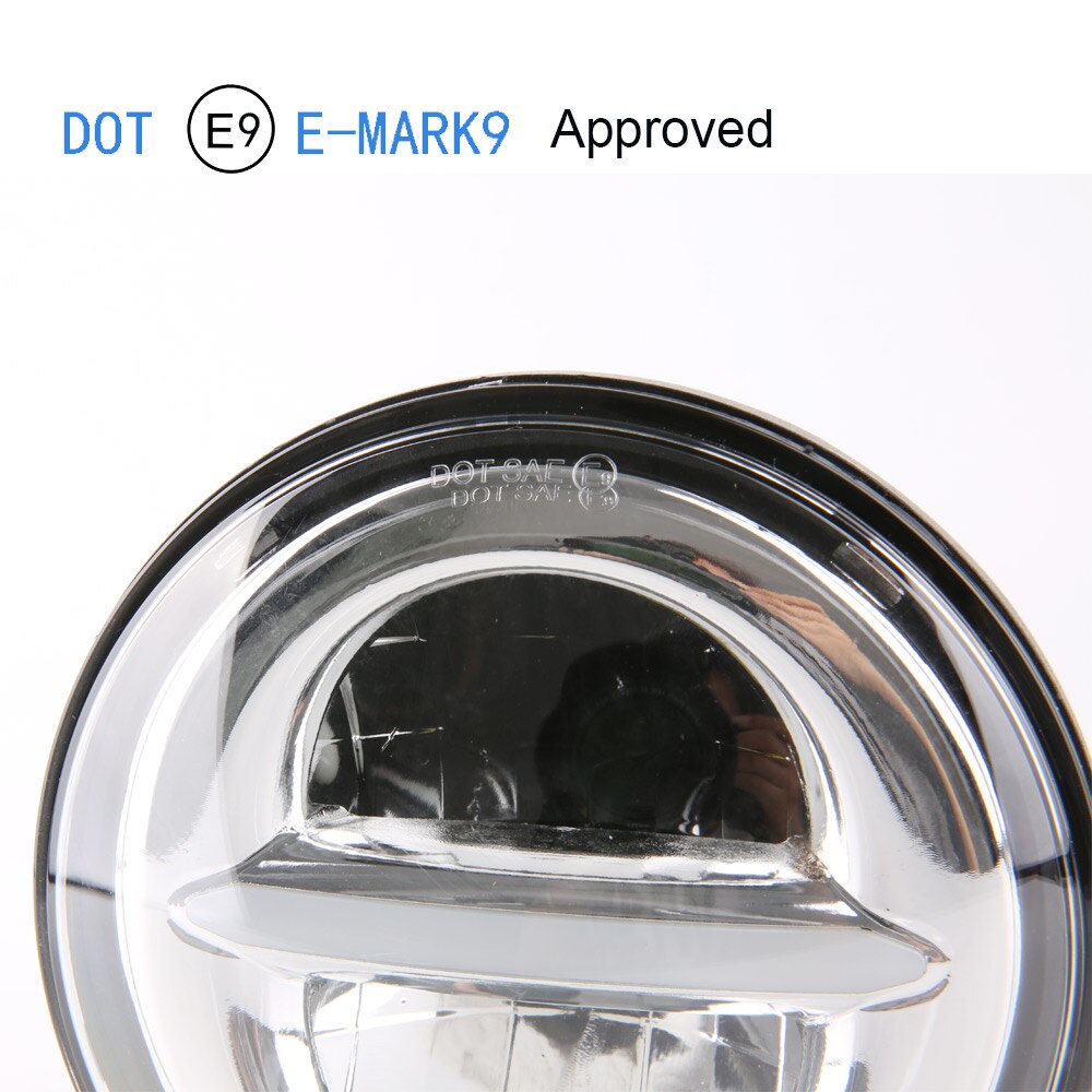 Chromen motorfiets led koplamp 7 inch groot/dimlicht voor honda  cb400 cb500 cb1300 koplamp