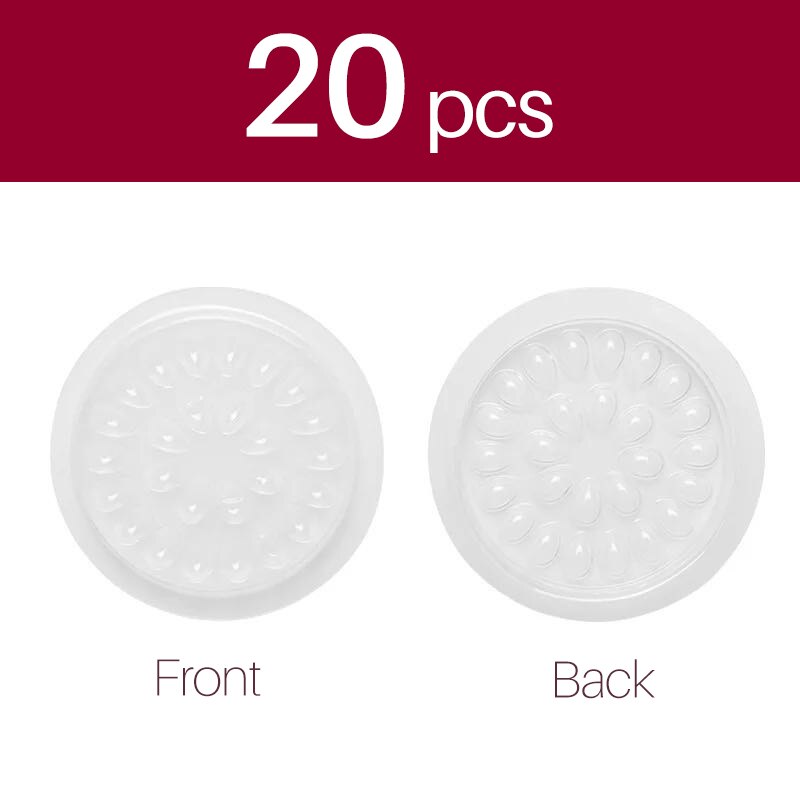 false eyelashes Glue Holder eyelash extension supplies eye lashes Glue tools Lashes Extension Pallet Pads Plastic: White 20pcs