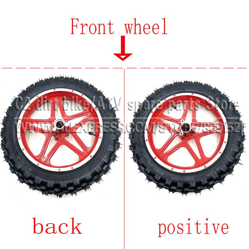 Neumático de tacos para bicicleta todoterreno, llantas delanteras o traseras de 10 pulgadas, para Motocross, para niños de 2,50 a 10