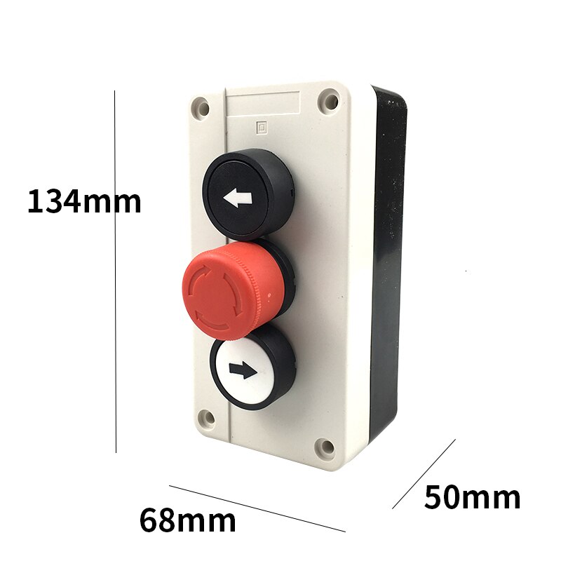 Met Pijl Symbool, Start Stop Zelfsluitende Waterdichte Schakelaar Noodstop Industriële Houvast Control Box: BOX -11