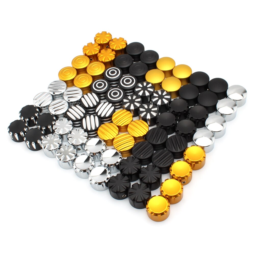 4 pçs vela de ignição parafusos cabeça usinada tampas parafusos porca capa para triumph bonneville t120 preto thruxton r rua twin cup scrambler