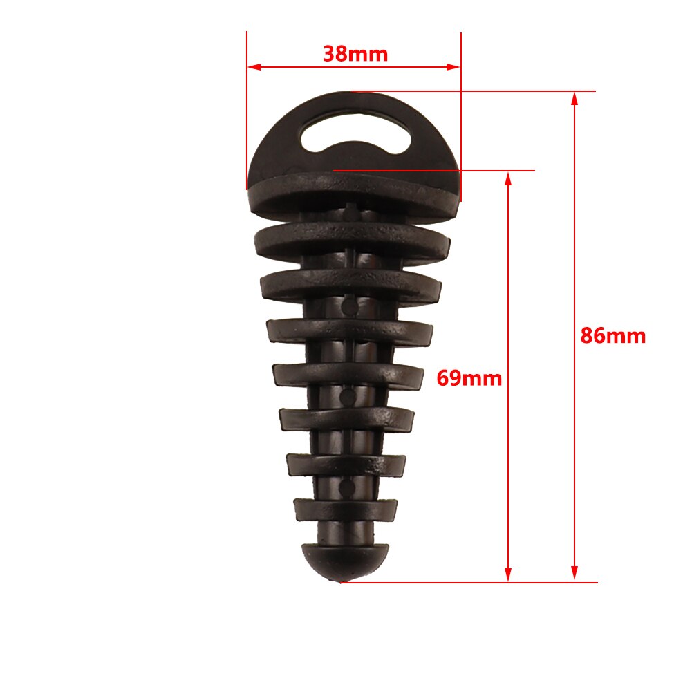 Uitlaatpijp Plug Motorfiets Motocross Uitlaat Rubber Ontluchter Plug Uitlaatdemper Wassen Plug Pijp Protector