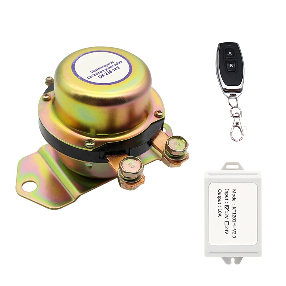 Universal Vehicle Wireless Remote Control Car Battery Master Switches 12V Cut Off Switch Power Electromagnetic Disconnect
