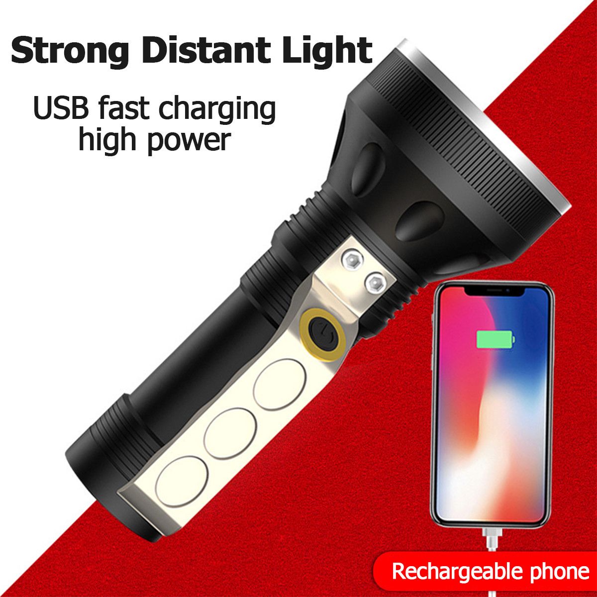 Large/Small Sizes High-power High-brightness LED Outdoor Handheld Lighting Waterproof And Endurance Emergency Lighting