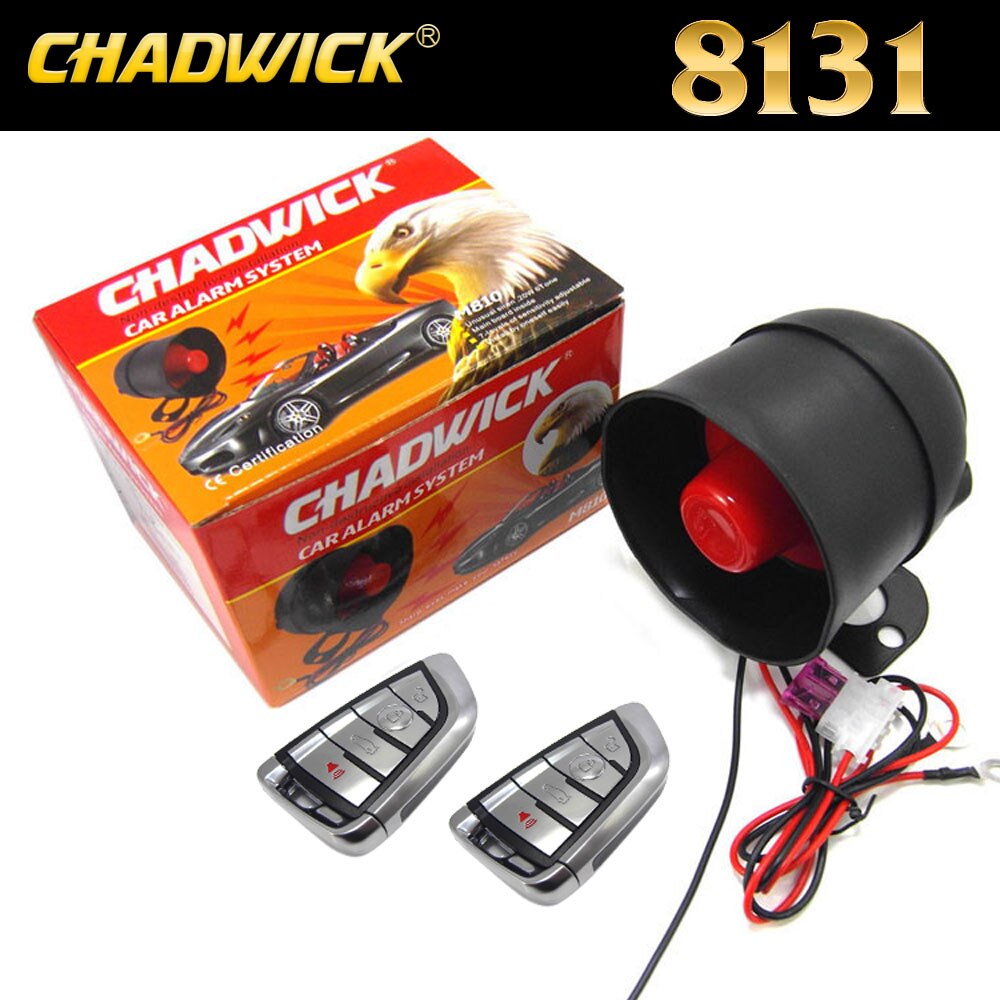 8131Non-destructive installatio car alarm system DIY connect battery easy universal 12v vehicle sound alund siren CHADWICK