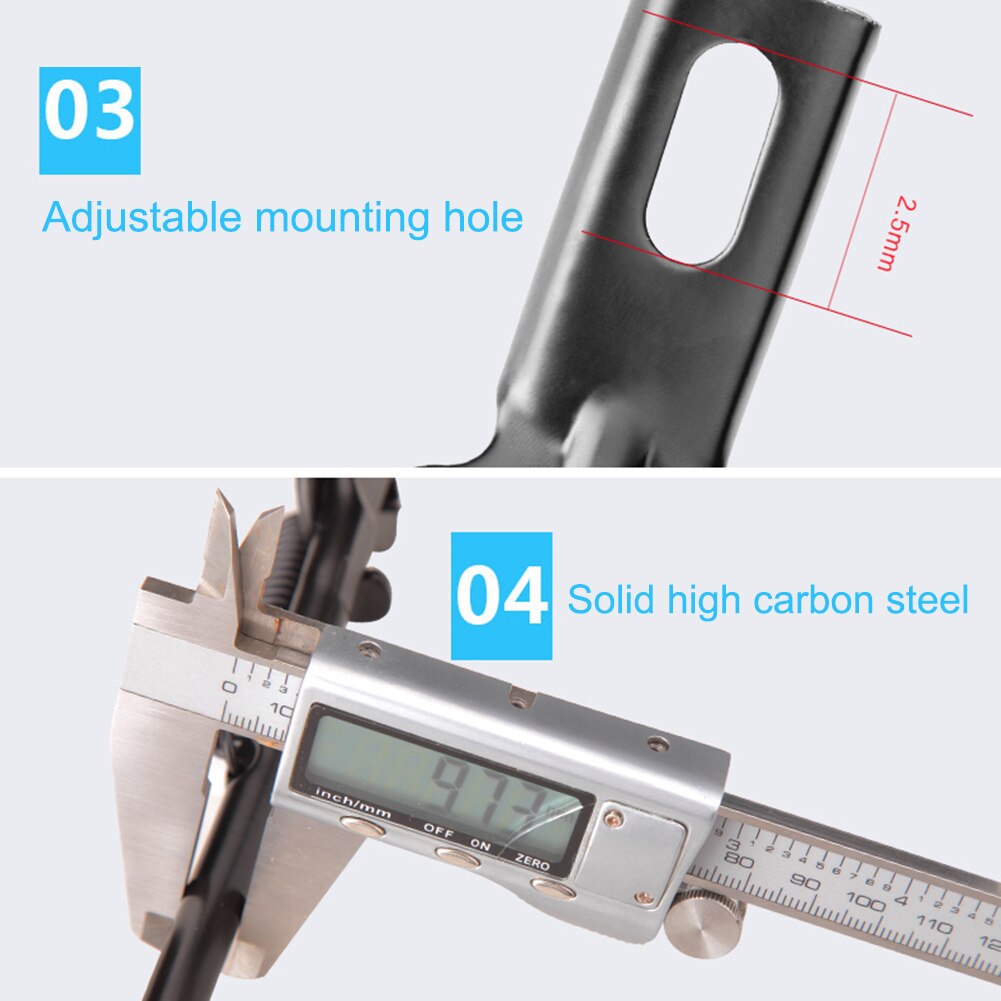 Children's Bicycle Feet Support Single Folding Two-hole Bicycle Bracket Kickstand Durable Carbon Steel Parking Stand