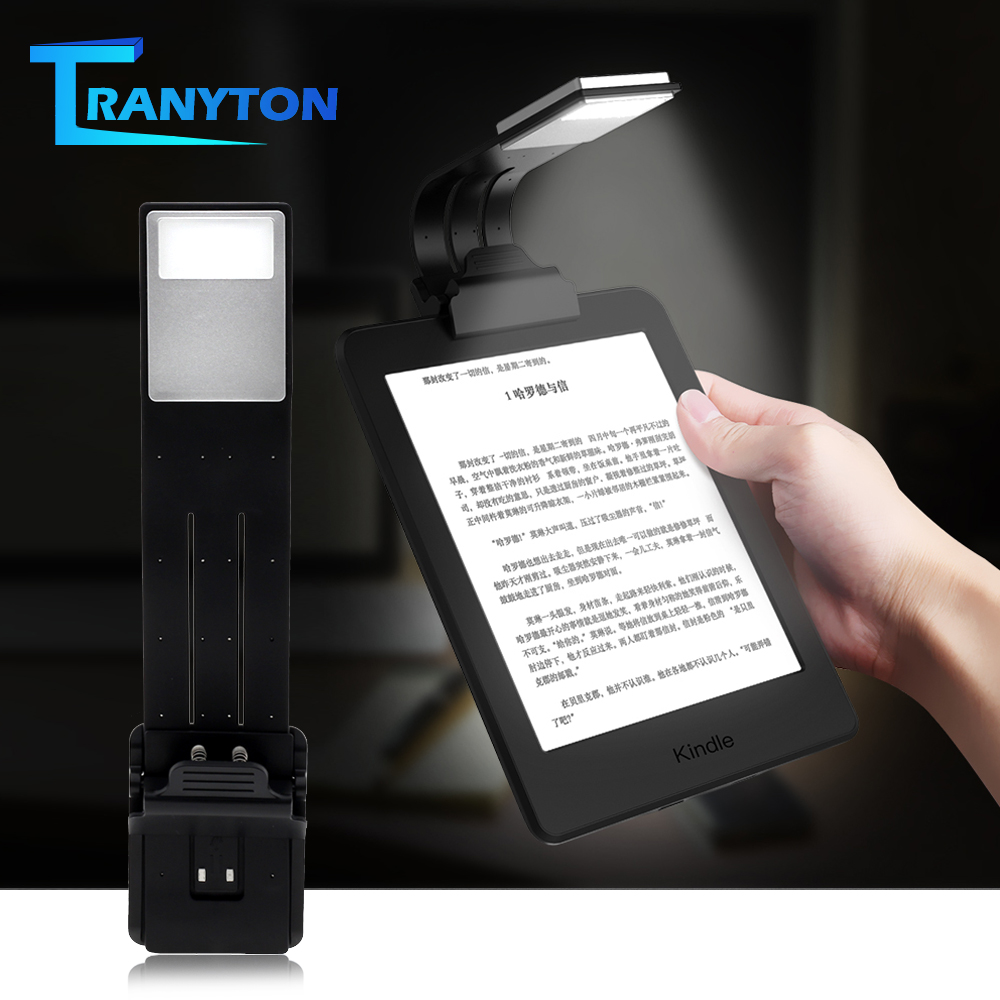 Draagbare LED Boek Licht Leeslamp Flexibele Clip USB Oplaadbare Lamp Voor eBook Verstelbare PC Materiaal Buigbare Night Lights