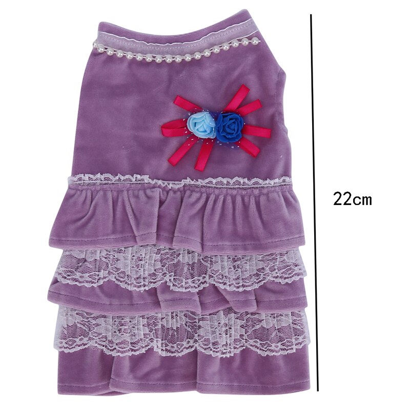 Quality Teddy Skirts Beaded Cake Skirt Than Xiong Bomei Cat Costume Pet Skirt Spring Autumn Thin Dog Clothes