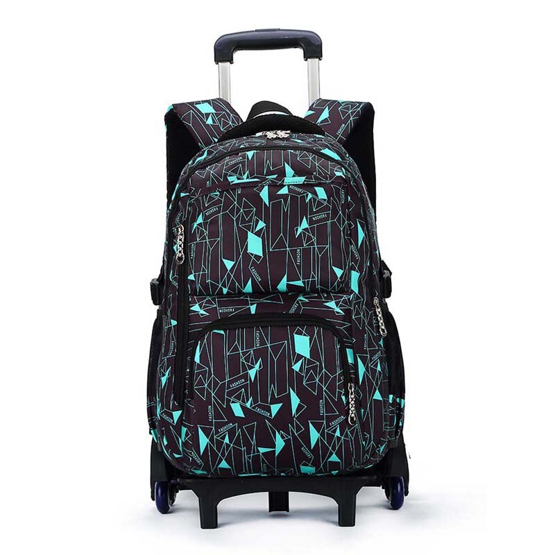 ZIRANYU enfants garçons filles chariot cartable bagages livre sacs sac à dos dernier amovible enfants sacs d'école 2/6 roues escaliers