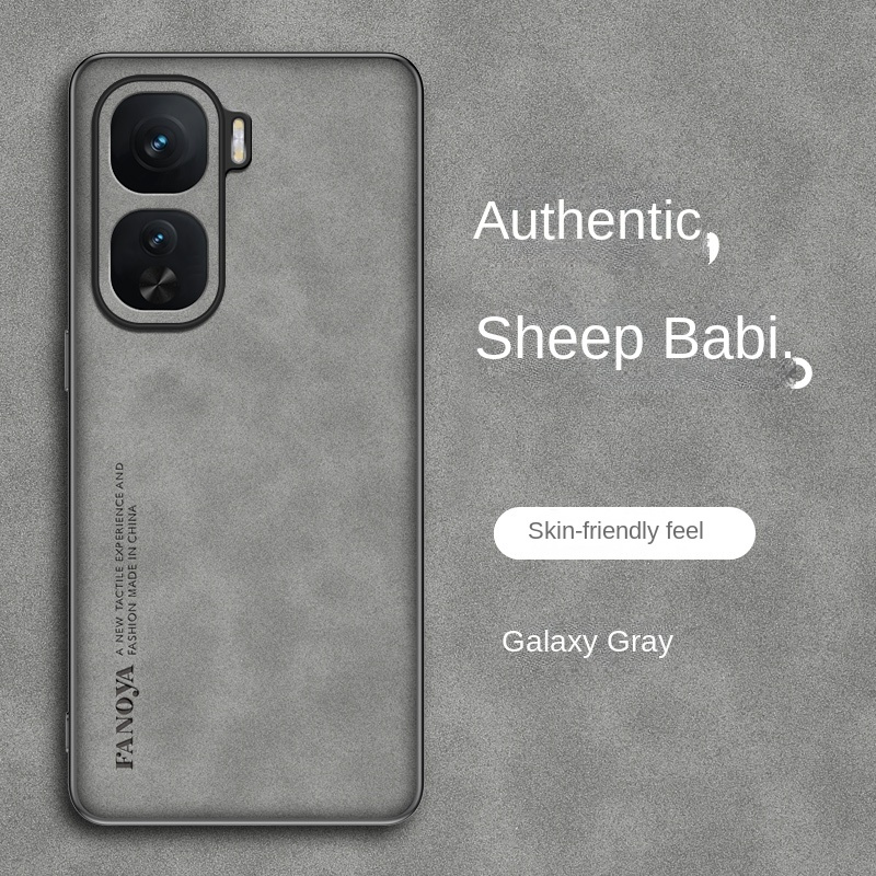 Vivo iQOO Neo10 5G Case PU Leather Skin Hard Cover Matte Phone Case Silicone Bumper for Vivo iQOO Neo 10 Neo10 IQOONeo10 5G: GRAY