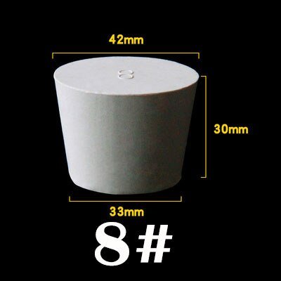 1pc 000#-14# White Solid Conical Rubber Stopper Blanking Plugs Tank Pipe Tapered Plug Seal End Cover Caps: Model-8
