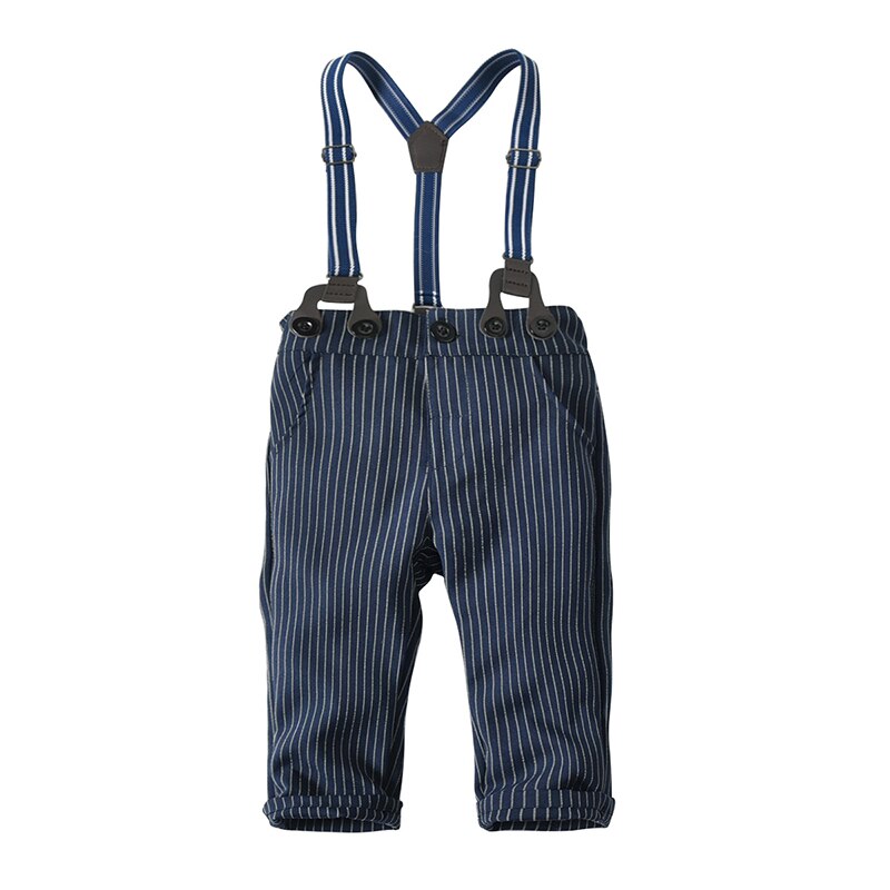 Baby Jongens Pakken Blazers Kleding Voor Baby Wedding Formele Party Gestreepte Baby Shirt Broek Baby Kids Jongen Bovenkleding Set 1-4 Jaar