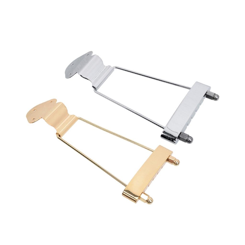 Puente de cola de trapecio de guitarra de 6 cuerdas para Archtop Jazz, reemplazo de guitarra