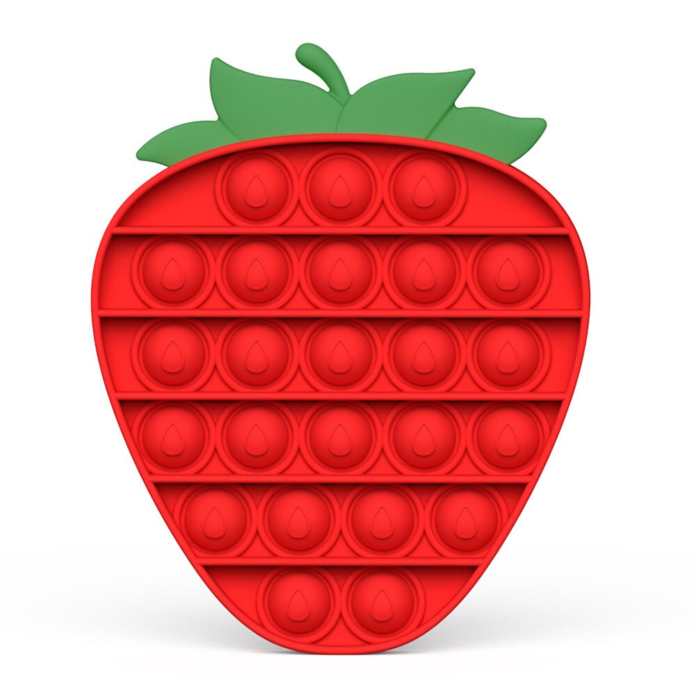 Cartoon Fruit Push Bellen Zintuiglijke Speelgoed Zachte Autisme Anti-Stress Speelgoed Vroege Onderwijs Puzzel Wasbare Stress Squeeze Speelgoed: A