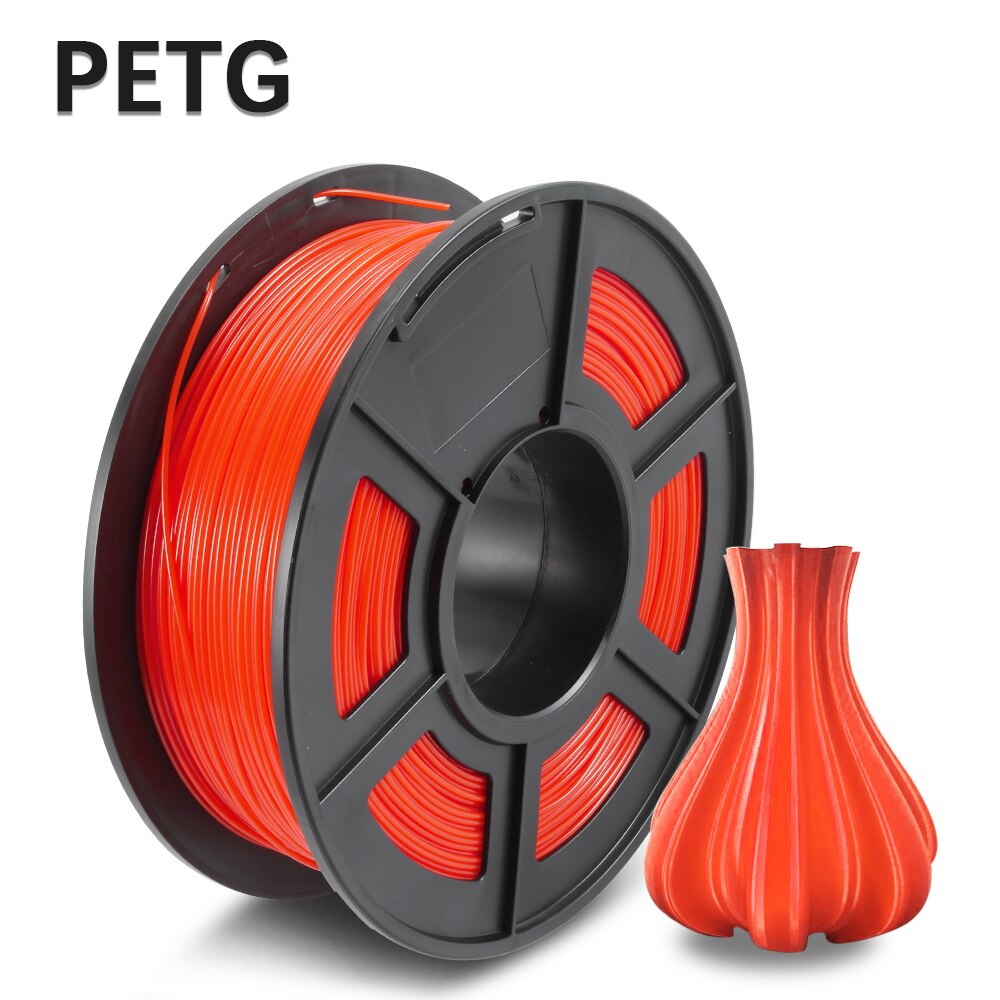 Enotepad 3D Printer Filament PETG 1.75mm 1KG/2.2LBS With Spool Fast PETG Filament 100% No Bubble Sublimation: PETG-RD-1KG