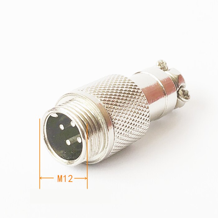 GX12 Aviation Connector Plug Socket Butt Type Joint GX 12 Docking Female Male 2 3 4 5 6 7 Pin Circular MITG Aerial: GX12 Butt Male / 4P