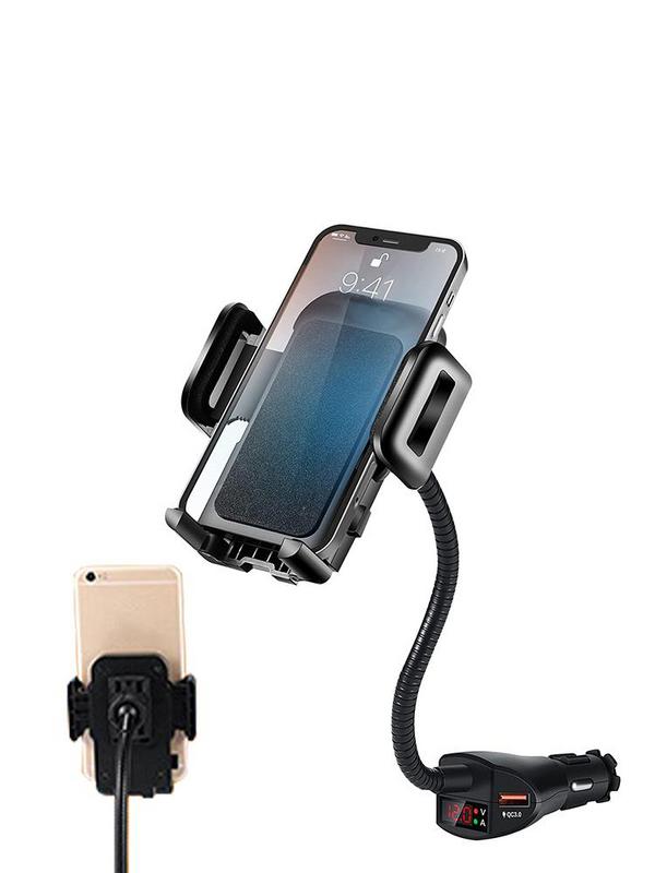 Sigaretten Aansteker Telefoonhouder 3-In-1 Supportor Met Spanningsdetector Auto Mount Oplader Compatibel Voor Smartphone Opladen