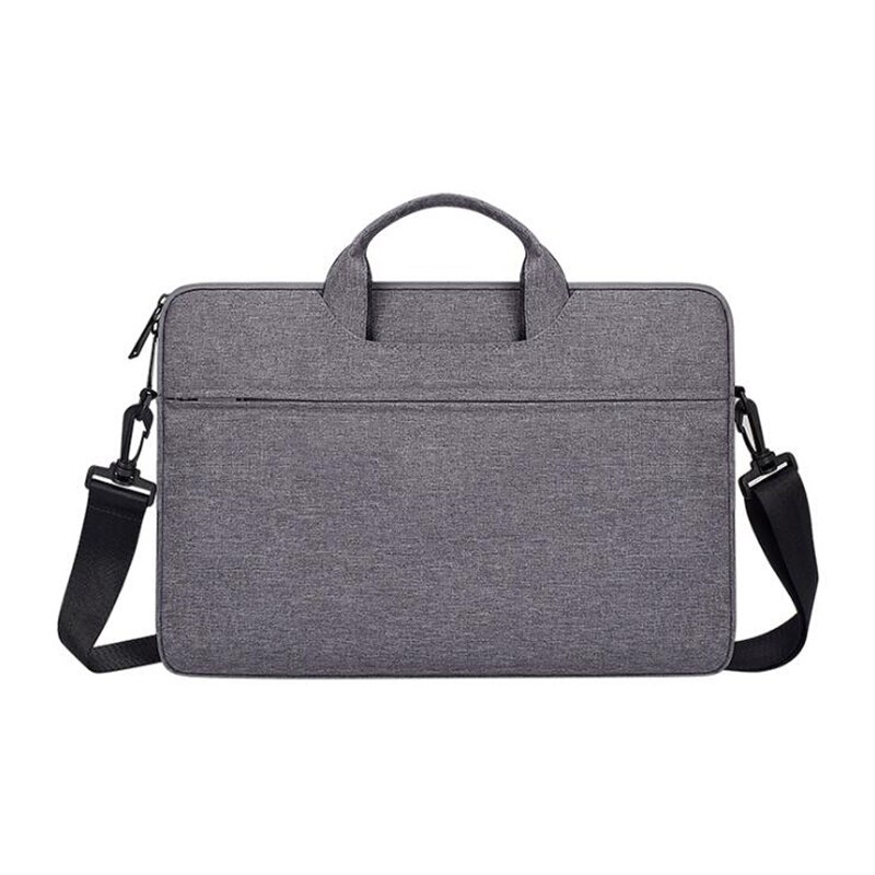 Lkeep dokumentmapper herreveske oxford budbringer poser laptop bag dokumentmappe kontorvesker til menn: 14.1 tommer mørkegrå