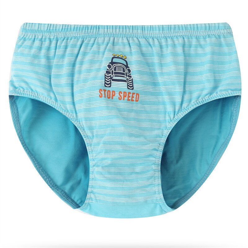 5 stk stribede #39 undertøj bomuld spandex orange stretchy trusser børnetøj 8 9 10 11 12 år gammel obu 203112