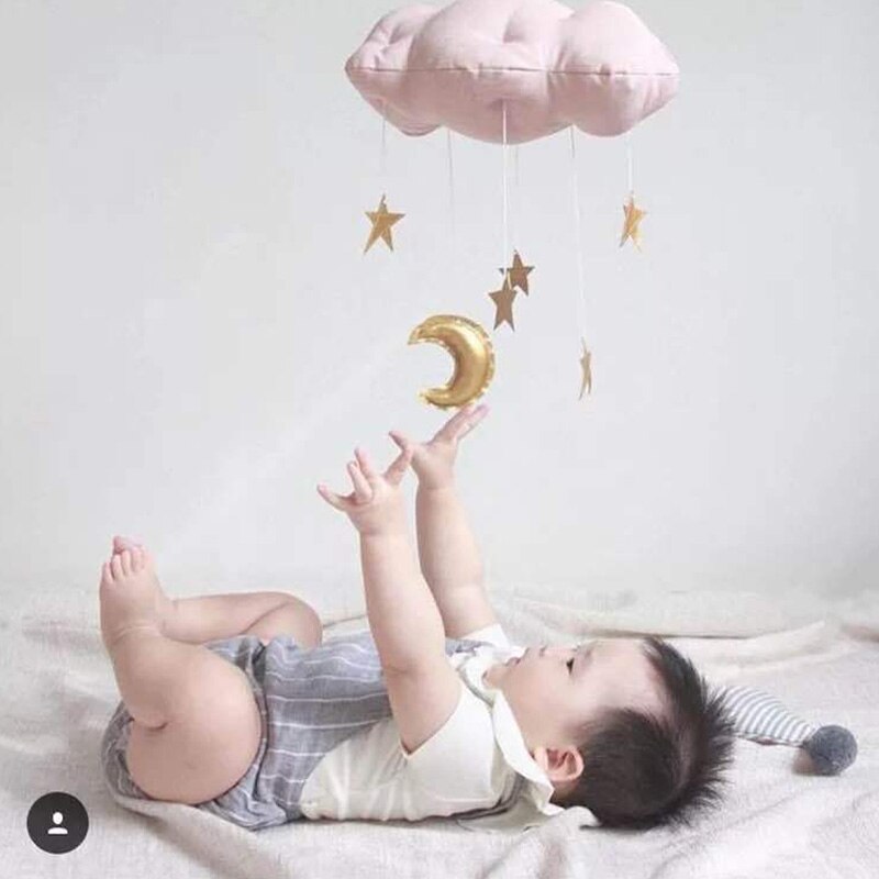 Ins nordisk børn soveværelse sky vedhæng fotografi rekvisit loft stjerner gør-det-selv ornament børneværelse baby værelse hængende dekorationer