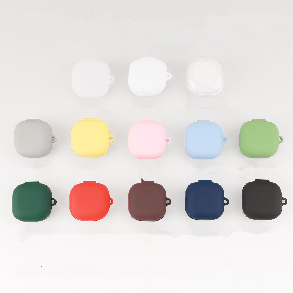 For Galaxy Buds Core/Buds 2 Pro/FE Case Solid Color Earphone Cover Fundas Shell Soft Shockproof Silicone Hearphone Accessories