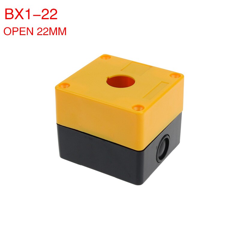 Enkele gat knop doos een hole knop doos control box 22mm BX1-22 noodstop doos
