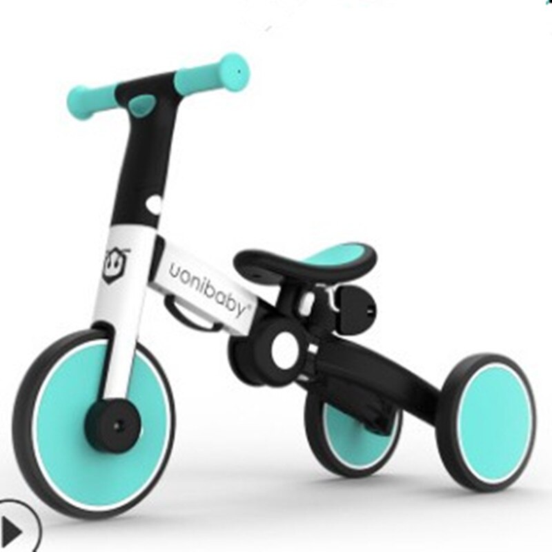 Bicicleta de equilibrio para niños de 1 a 5 años, triciclo deslizante para bebé: Azul oscuro