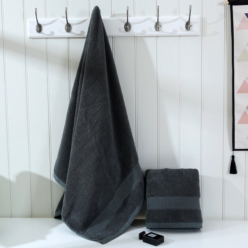 Nowe czerwone 100% bawełniane ręczniki robić twarzy ręcznik ręczniki kąpielowe plaża 70*140cm na wesele, robić hotelu rozmiary dla 2 ręczników dorosłych 35*75cm: ciemny szary / 35x73cm